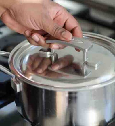Cover the pan and cook for 10 minutes on low heat